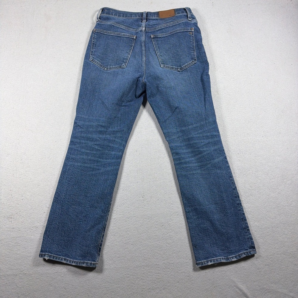 Madewell Slim Demi Boot Women 28 High Rise Stretch Blue Denim Jeans Minimalist - Picture 10 of 11